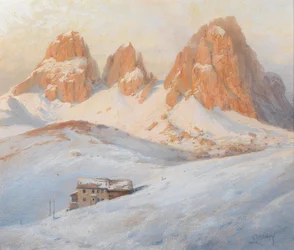 Langkofelgruppe und Sellajoch in den Dolomiten